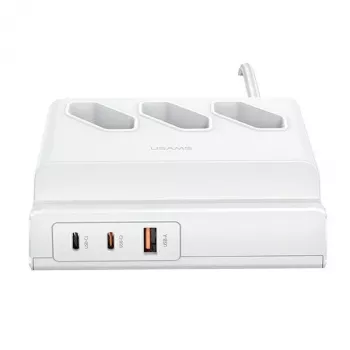Prelungitor USB USAMS 65W Super SiFast Charging EU alb CC160TC01 (US-CC160)