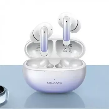 Căști TWS USAMS X-donseries Bluetooth 5.3 cu ENC, degrade mov-albastru (US-XD19)