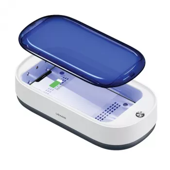 USAMS Sterilizator UV-C cu încărcător wireless 15W alb ZB151XDH01 (US-ZB151)