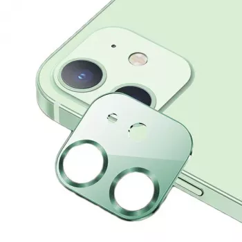 Sticlă pentru lentila camerei USAMS pentru iPhone 12, metal, verde/verde BH703JTT04 (US-BH703)