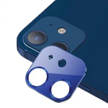 USAMS Sticlă pentru lentila camerei pentru iPhone 12 albastru metalic BH703JTT05 (US-BH703)