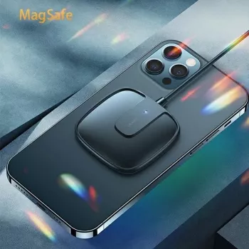 USAMS US-CD159 Încărcător wireless magnetic 15W ultra-subțire pentru iPhone 12 Series negru