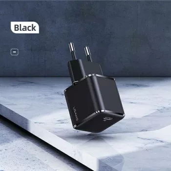 USAMS T42 Încărcător rapid mini 25W USB-C PD3.0 (doar cap) negru CC140TC01