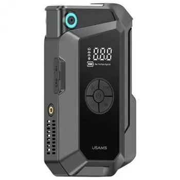 USAMS Jumpstarter Power bank 8000mAh cu lanternă LED negru ZB287