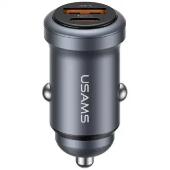 Încărcător auto USAMS 30W USB-A USB-C CC322