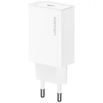 USAMS Încărcător T69 30W USB-C alb