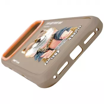 Nimmy Glasses Cool Dog Case for iPhone 17 Pro, Beige