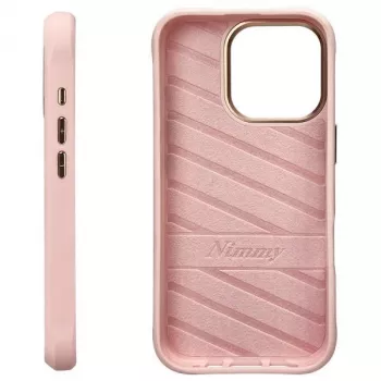 Nimmy Case for iPhone 16 Pro 6.3 inch Pink Glasses Cool Cat