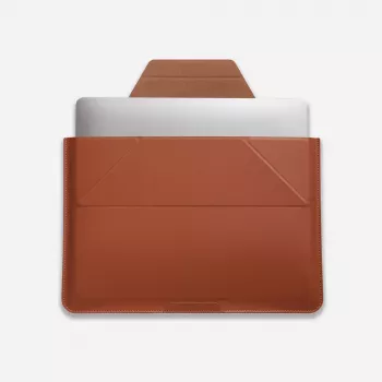 Husă pentru laptop Moft Sleeve 14 cu suport integrat - maro