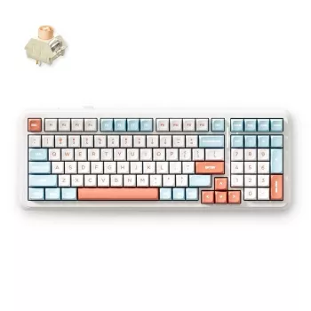 Tastatură mecanică MCHOSE MC-K99V2-3 cu 98 taste, tri-mod, montaj gasket, hot-swappable, RGB, 8000mAh, neagră