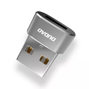 Adaptor Dudao L16AC USB-A la USB-C - Space Gray