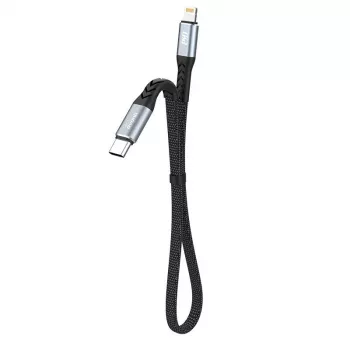 Cablu Dudao L10P USB-C la Lightning 20W 0,23m alb