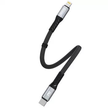 Cablu Dudao L10P USB-C la Lightning 20W 0,23m alb