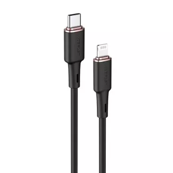 ACEFAST MFI Cablu USB-C la Lightning 1,2m, 30W, 3A, Negru (C2-01)