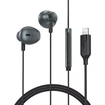 Căști in-ear Acefast L1 cu conector Lightning, microfon și telecomandă 1,2 m - negre