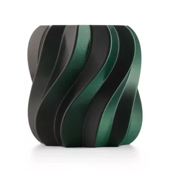 Anycubic PLA Silk Dual Color Filament 1,75mm Negru și verde 1kg
