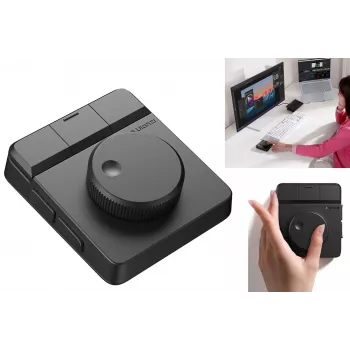 Controller video haptic ULANZI D100H Bluetooth 5.0 cu buton rotativ și afișaj OLED