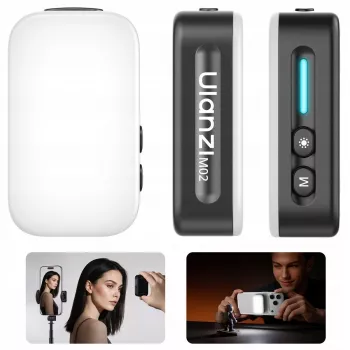 Lumină video LED ULANZI M02 cu MagSafe, 7W, 5600K, USB-C