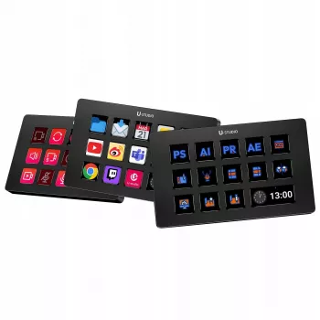 Ulanzi Stream Deck D200 Consolă - 15 taste programabile, 3 encodere rotative, iluminare RGB, USB-C, switch-uri mecanice hot-swappable