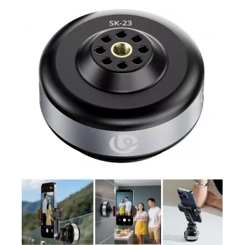 Suport cu ventuză electrică ULANZI SK-23 cu șurub 1/4 inch pentru telefon/cameră