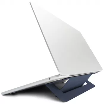 Suport invizibil autoadeziv pentru laptop MOFT Airflow albastru marin
