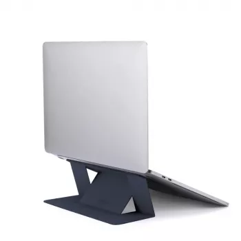 Suport autoadeziv pentru laptop MOFT albastru marin
