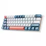 Tastatură mecanică gaming cu fir Machenike K500-B61, 61 taste, Red Switch, albastru-albă