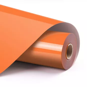 Vinil termotransfer LOKLIK Basic - Portocaliu - 30,5 x 180 cm (12 inch x 6 inch)