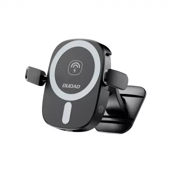 Suport auto pentru telefon cu încărcător wireless 15W Dudao FW11 aerisire/bord - negru