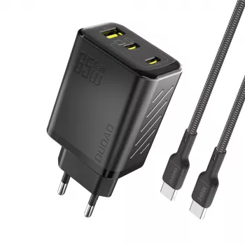 Încărcător Dudao A29C 65W GaN USB-C cu cablu USB-C - negru