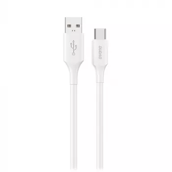 Cablu de încărcare și date Dudao L2S USB-A la USB-C 30W 1m alb