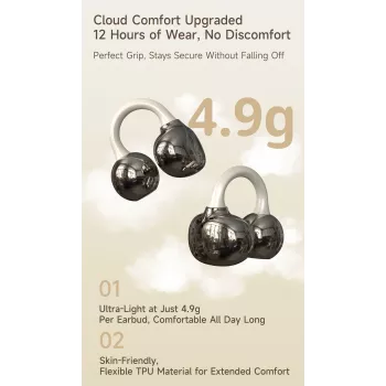 Căști wireless Dudao U20 TWS Bluetooth - albe
