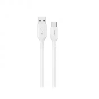 Cablu de încărcare și date Dudao L2S USB-A la USB-C 30W 2m alb