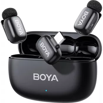 BOYA mini 2-02 Wireless Microphone System 2.4GHz USB-C - Black
