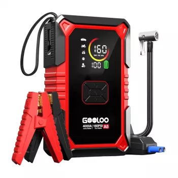 Dispozitiv de pornire 2-in-1 GOOLOO A5 cu compresor 2500A 26800mAh 150PSI