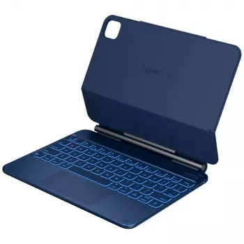 Husă cu tastatură Typecase Edge pentru iPad Air 11 M2 2024 / M3 2025 / M4 2026, albastru deschis