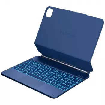 Husă cu tastatură Typecase Edge pentru iPad Air 13 M2 2024 / M3 2025 / M4 2026, albastru Pacific