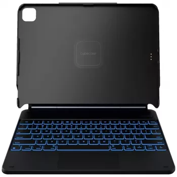 Husă cu tastatură Typecase Edge + pentru iPad Air 13 M2 2024 / M3 2025 / M4 2026, neagră