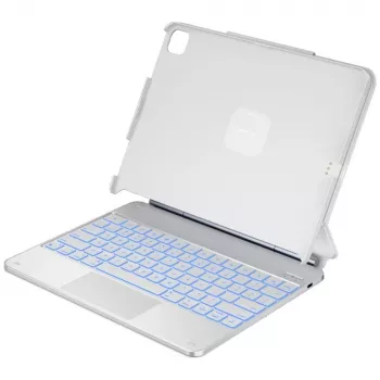 Husă cu tastatură Typecase Edge + pentru iPad Air 13 M2 2024 / M3 2025 / M4 2026, albă