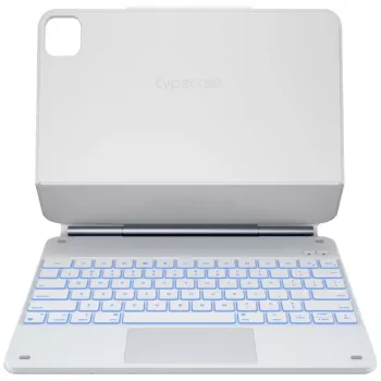 Husă tastatură Typecase Edge pentru iPad Air 13 2024/2025, albă