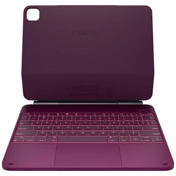 Husă cu tastatură Typecase Edge pentru iPad Pro 13 2024/2025, zmeură