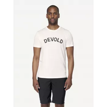 Tricou din lână merinos Devold Classic Legacy Tee, alb, mărimea L