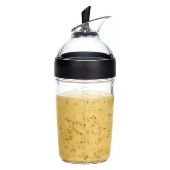 Shaker pentru dressing de salată OXO Good Grips 236 ml negru
