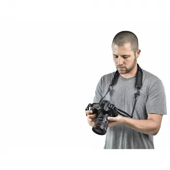 Curea de cameră Manfrotto Pro Light Camera Strap PL cu sistem de eliberare rapidă, negru