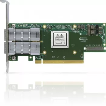 Placă adaptor de rețea Mellanox NVIDIA ConnectX-6 VPI MCX653106A-HDAT-SP - HDR IB (200Gb/s) și 200GbE Dual-Port QSFP56 PCIe 4.0 x16 Tall Bracket