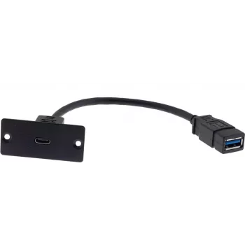 Kramer Electronics WU-CA(W) Cablu USB 0,12 m USB 3.2 Gen 1 USB-A la USB-C Negru