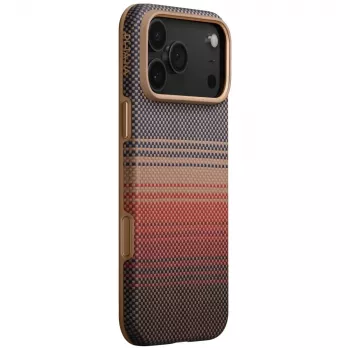 Husă MagSafe PITAKA Aramid UltraGuard pentru iPhone 17 Pro Max Sunset