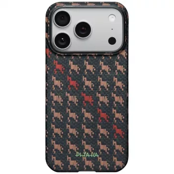 Husă PITAKA Edge Case Happiness Rides In pentru iPhone 17 Pro, Ebon Kylin