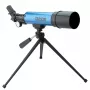 Telescop refractor Carson Aim 50mm cu lentilă Barlow 3x și trepied din aluminiu