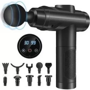 Pistol de masaj Zerolia MG-A3 - masaj percutor pentru țesuturi profunde negru